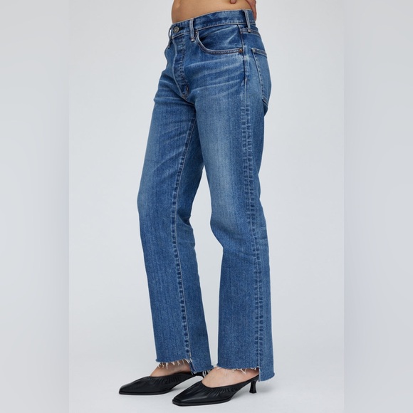 Moussy Blue Straight Leg Jeans Timeless Style - Picture 1 of 9